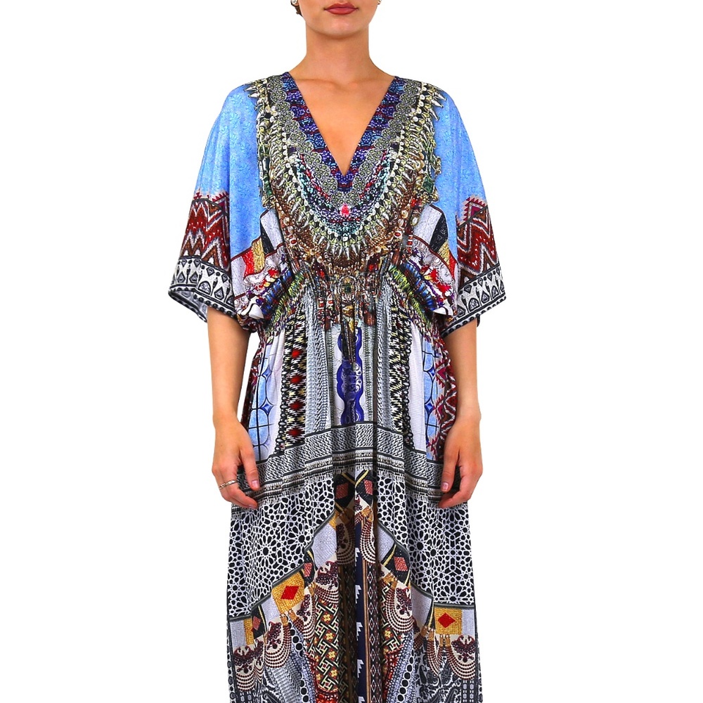 Caftan Dress - Kimono Sleeves Maxi Dress long Coverup Women's Kaftan Dress Sale